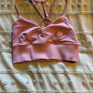 ALO Yoga Lavender Pink Lightweight Active Bralette